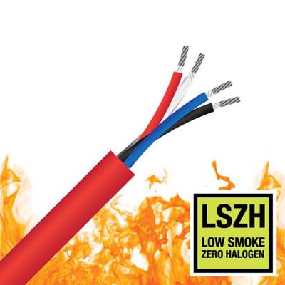 4 Core, 1.5mm², TCW, 450/750V, LSZH, 2 Hour Fire Rated Cable (BFR4C1.5)