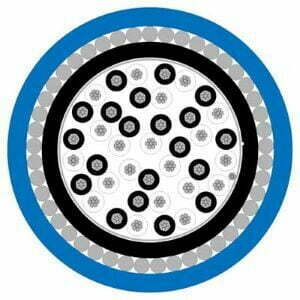 20 Pair, 0.5mm², TCW, CS, PVC 90°C, SWA, 110VAC, Instrumentation Cable (MAS5020CSSWA BLUE) **Made to Order** - Image 2