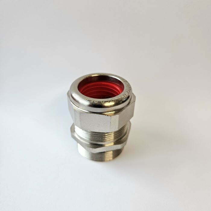 EMC-VSD Gland Type 25L 25mm Nickel Plated IP68 Unarmoured Gland (MM-EMC-M25L 16.0-19.0)
