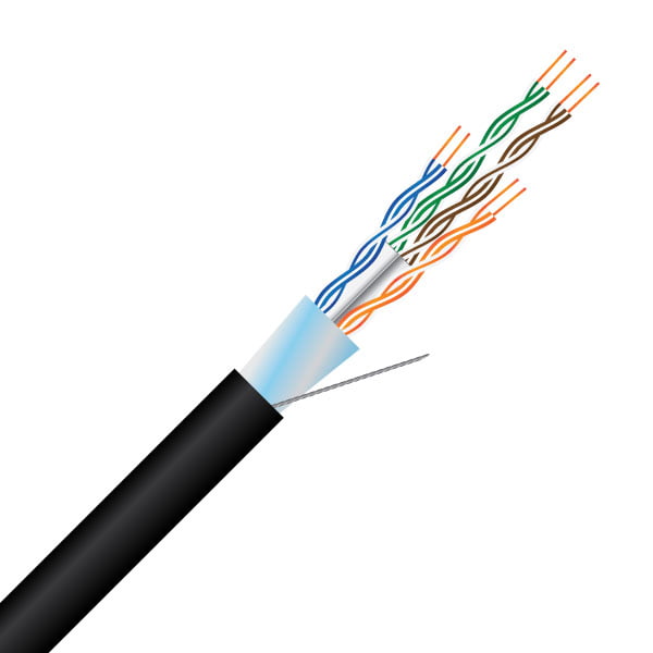 Cat6, 4 pair, FTP, Shielded, PE Outer Sheath, Network Cable (MSEC C64PFTP EXT)