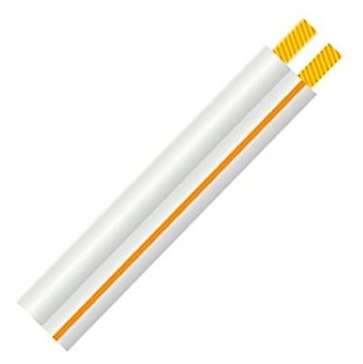 2 Core, 0.75mm², OFHC Copper, Figure 8, White/Yellow, Speaker Cable, (MSPK224020WY)
