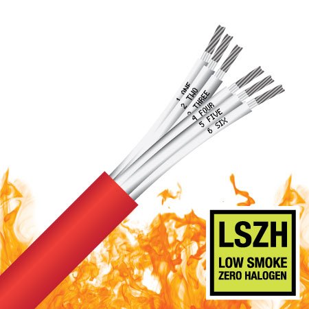 6 Core, 1.5mm², TCW, 450/750V, LSZH, 2 Hour Fire Rated Cable (BFR6C1.5)