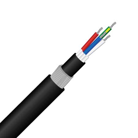 3 Core + Earth (4G), 1.5mm², TCW, PVC 90°C, SWA, 0.6/1KV, Circular TPS Cable (MASCP4G1.5SWA)