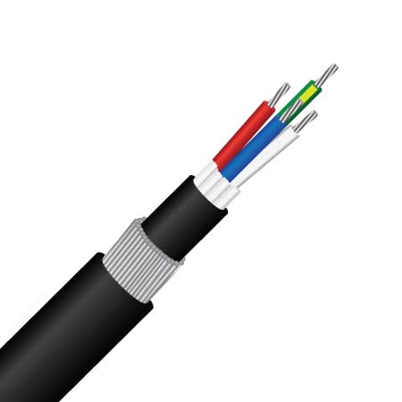 3 Core + Earth (4G), 2.5mm², TCW, PVC 90°C, SWA, 0.6/1KV, Circular TPS Cable (MASCP4G2.5SWA)
