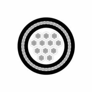 Alternative view of 12 Core, 2.5mm², TCW, PVC 90°C, SWA, 0.6/1KV, Control Cable (MASCC112/2.5SWA)
