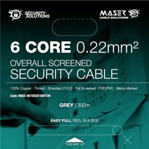 Alternative view of 6 Core, 0.22mm², (7/0.2), TCW, Screened, PVC, Security Cable (MSEC 6072SCR TCW)