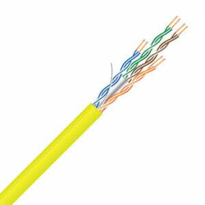 Cat6, 4 Pair, UTP, PVC, Yellow, Network Cable (MSEC C64P YELLOW) **Made to Order**